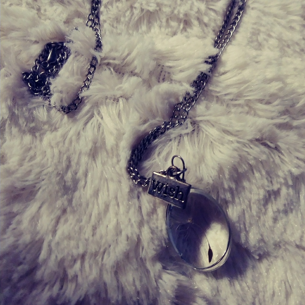 Sterling silver Dandelion "wish" necklace